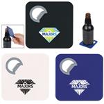 HH2008 Square Coaster With Bottle Opener And Custom Imprint